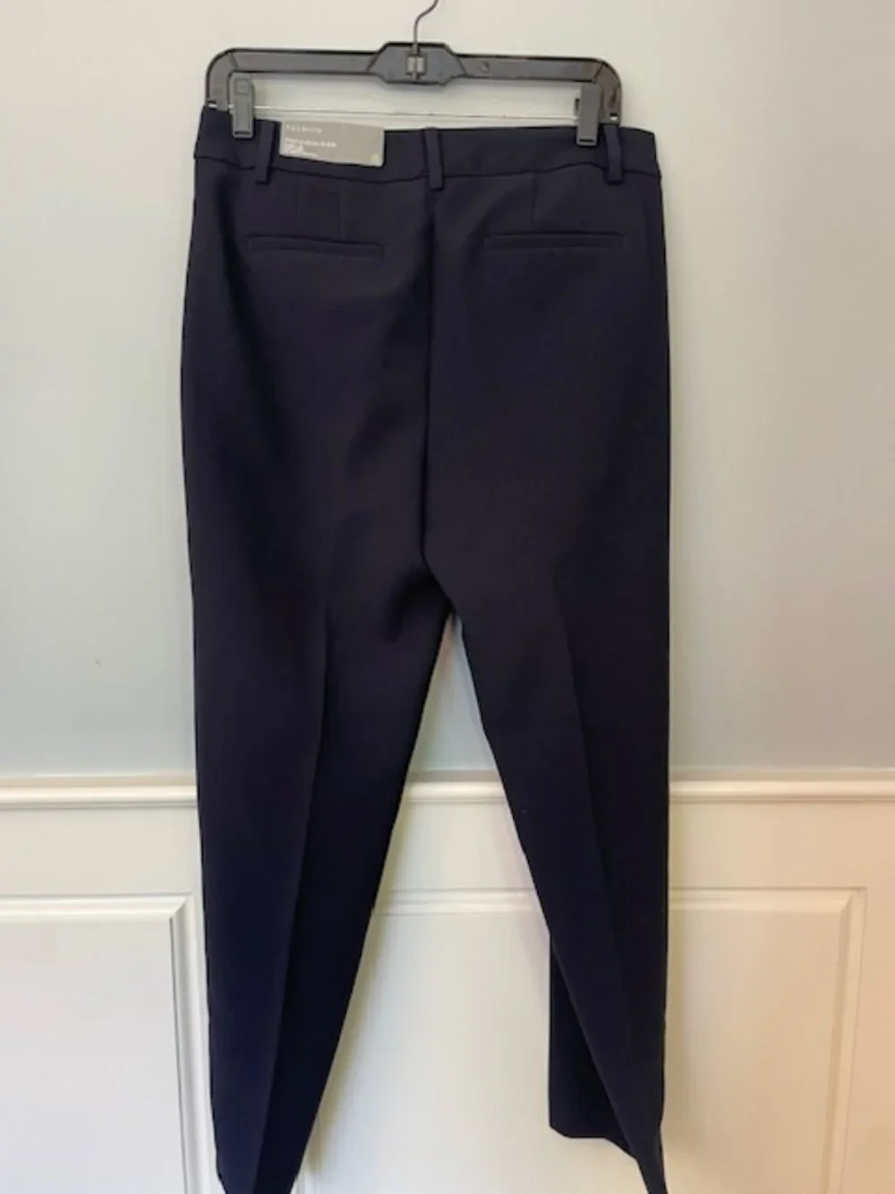 Talbots Hampshire Navy Corpcore Mid Rise Ankle Pants Easy Care Travel NWT 8 - Picture 9 of 10